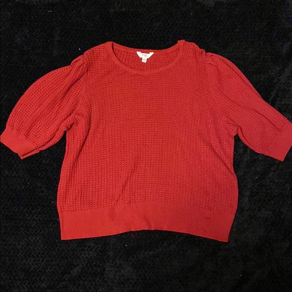 Women's Red knit Sweater NWOT